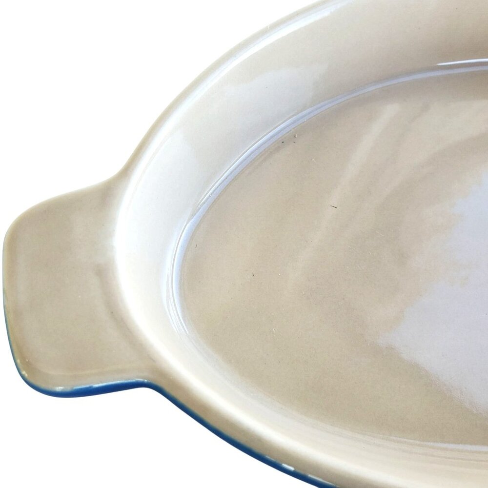 Berndes Blue Stoneware Oval Gratin Baking Dish 11.5" Handles Made in Germany - Picture 9 of 11